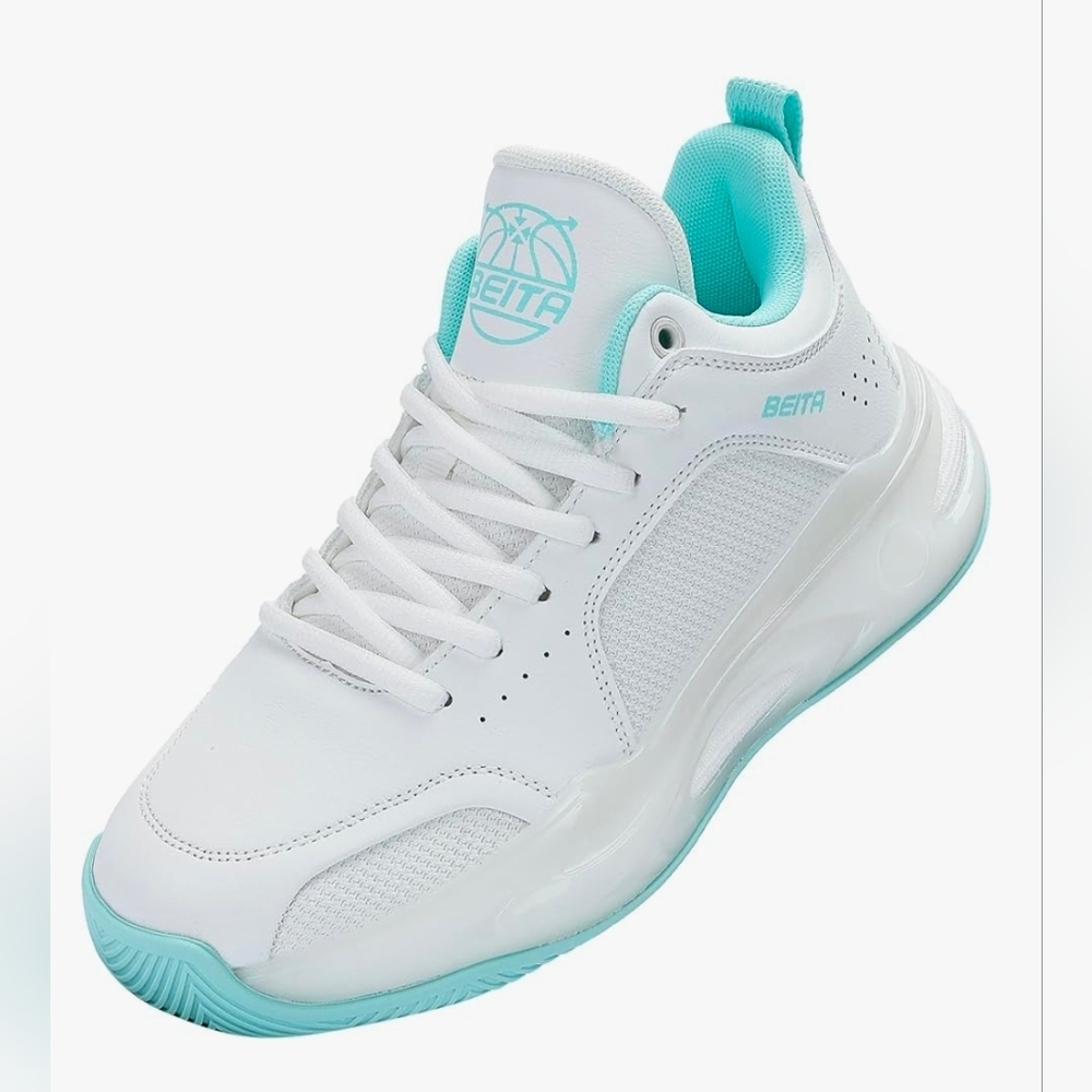 Beita Basketball Shoes Women Sports Sneakers Non Slip White Moon 9.5 NEW MSRP$63